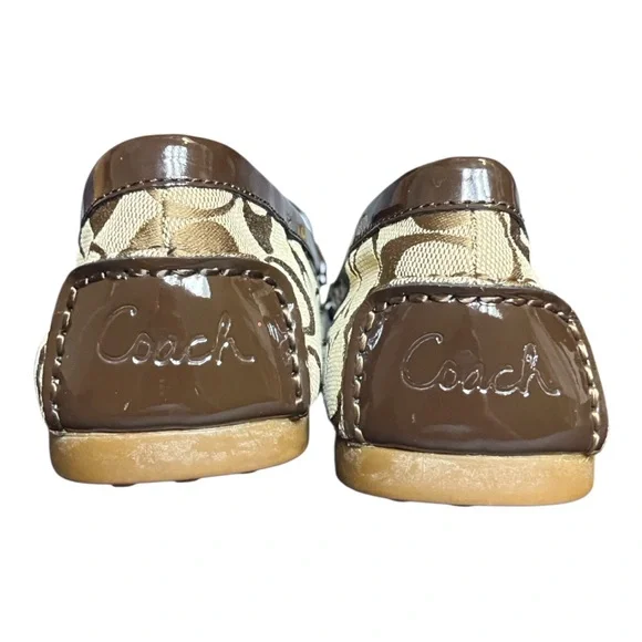 COACH Frida Monogrammed Canvas Loafers - Picture 3 of 9